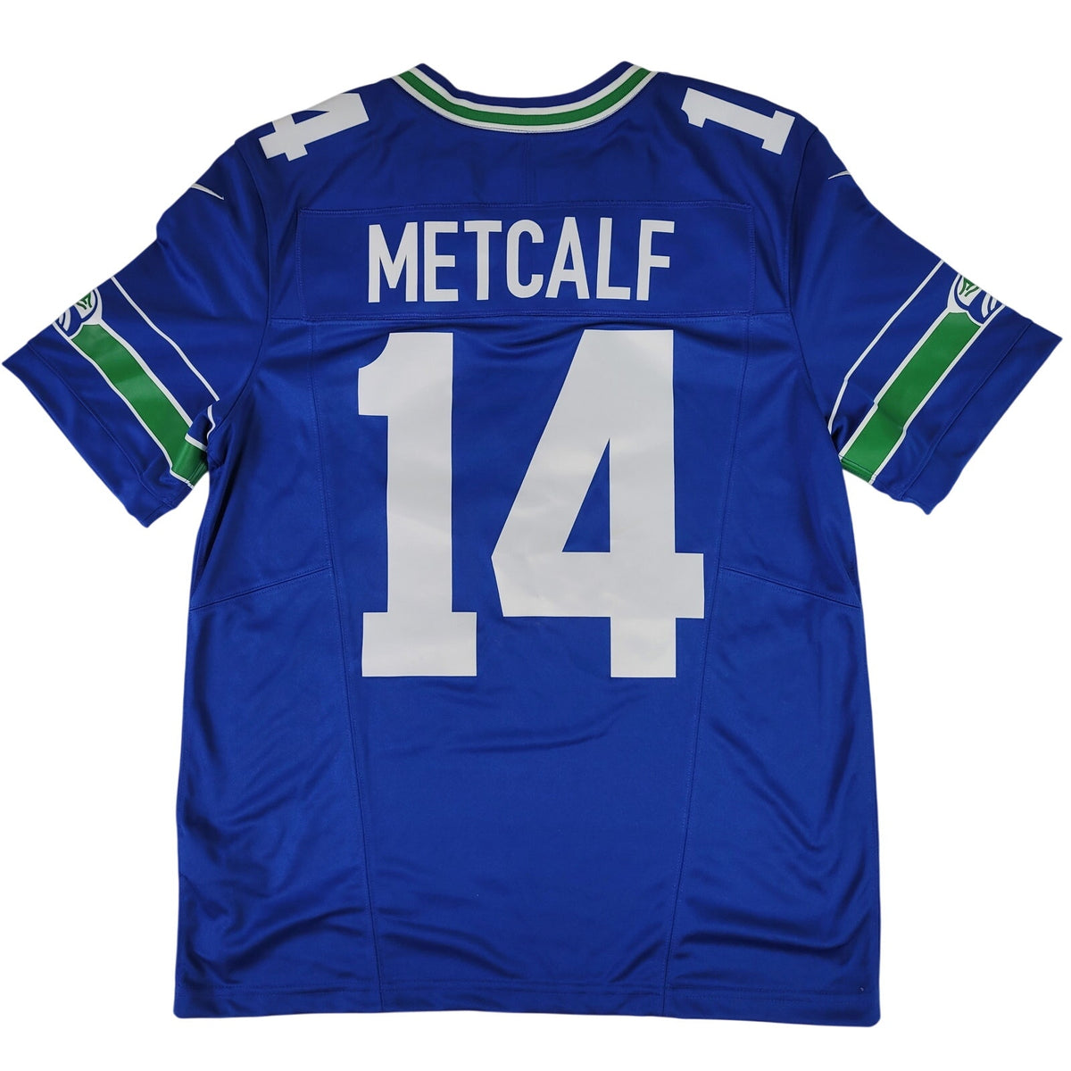 Nike Seattle Seahawks DK Metcalf #14 Royal Blue Throwback Jersey Sz M