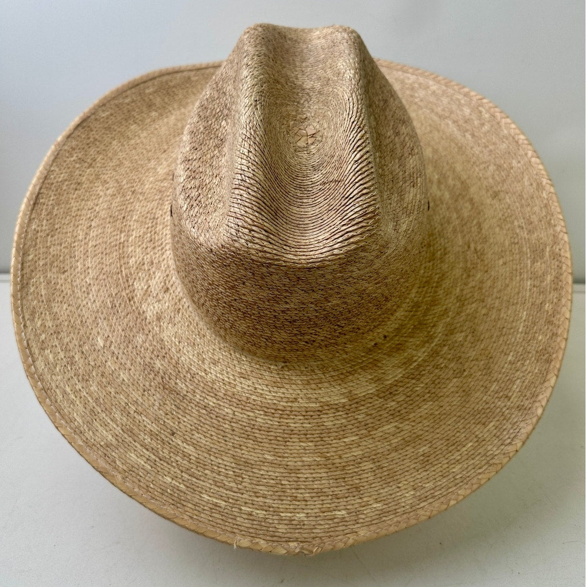 Tony Lama 100% Cowboy Palma Natural Straw Western Hat Sz 7 1/4