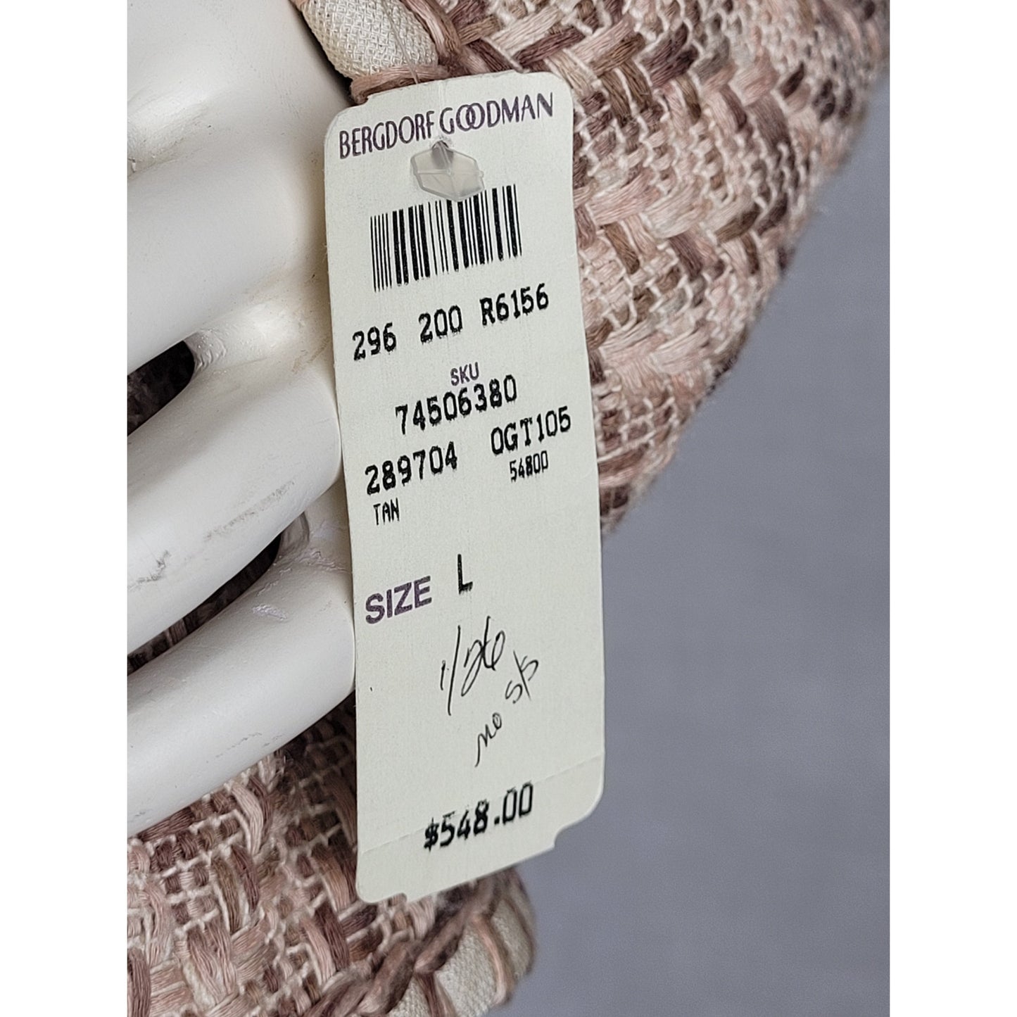 Y2K Elie Tahari Tweed Blazer Jacket w Silk Lining Sz M/L MSRP $548