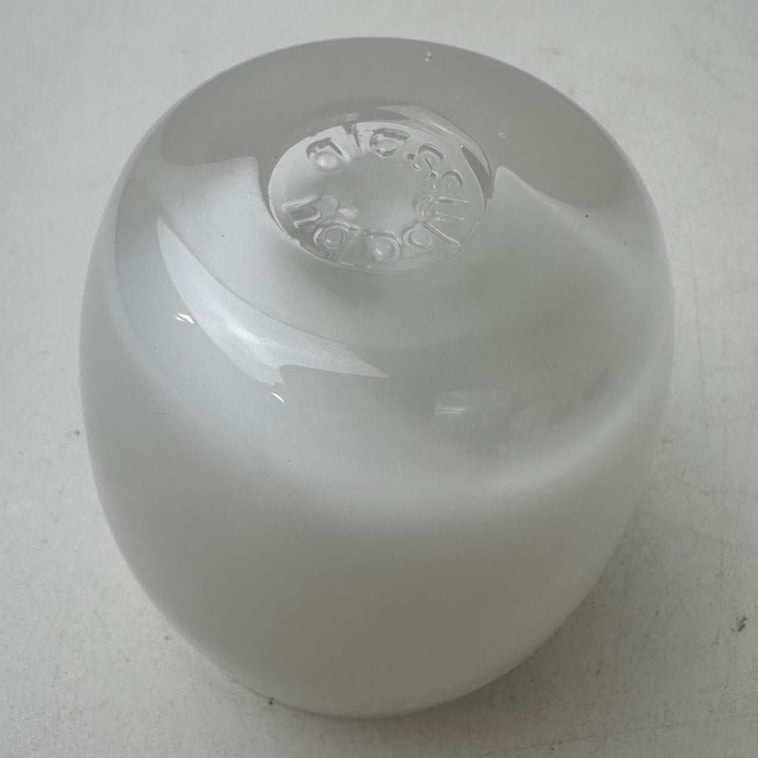 glassybaby Opaque White Hand-Blown Glass Votive Candle Holder
