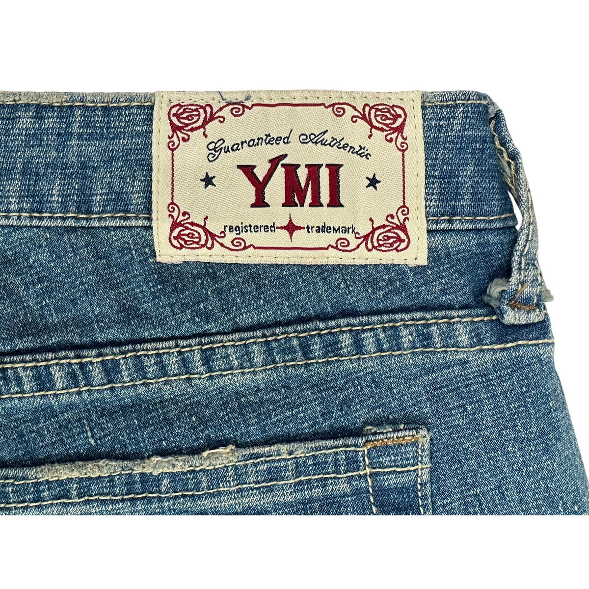 YMI Y2K Low-Rise Medium Wash Flare Jeans Women's Sz 7