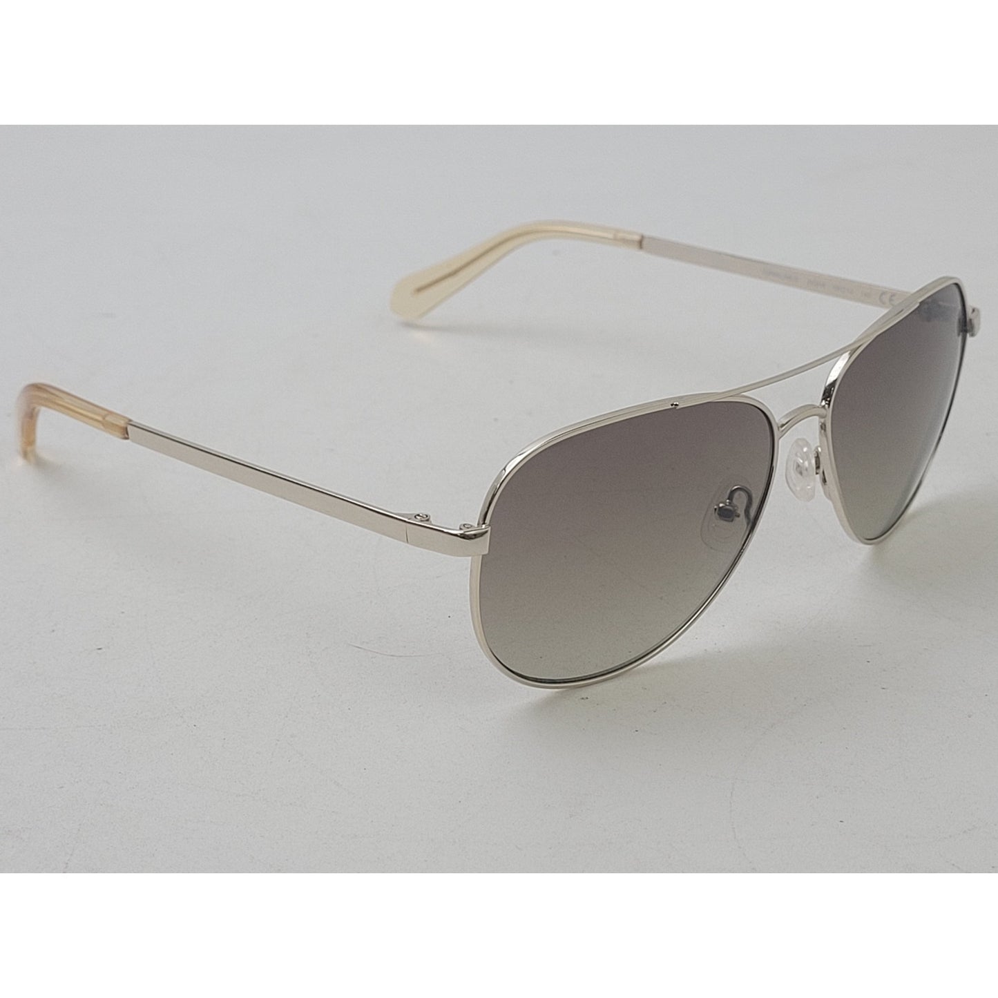 Kate Spade Emmaline Silver Metal Aviator Sunglasses EUC