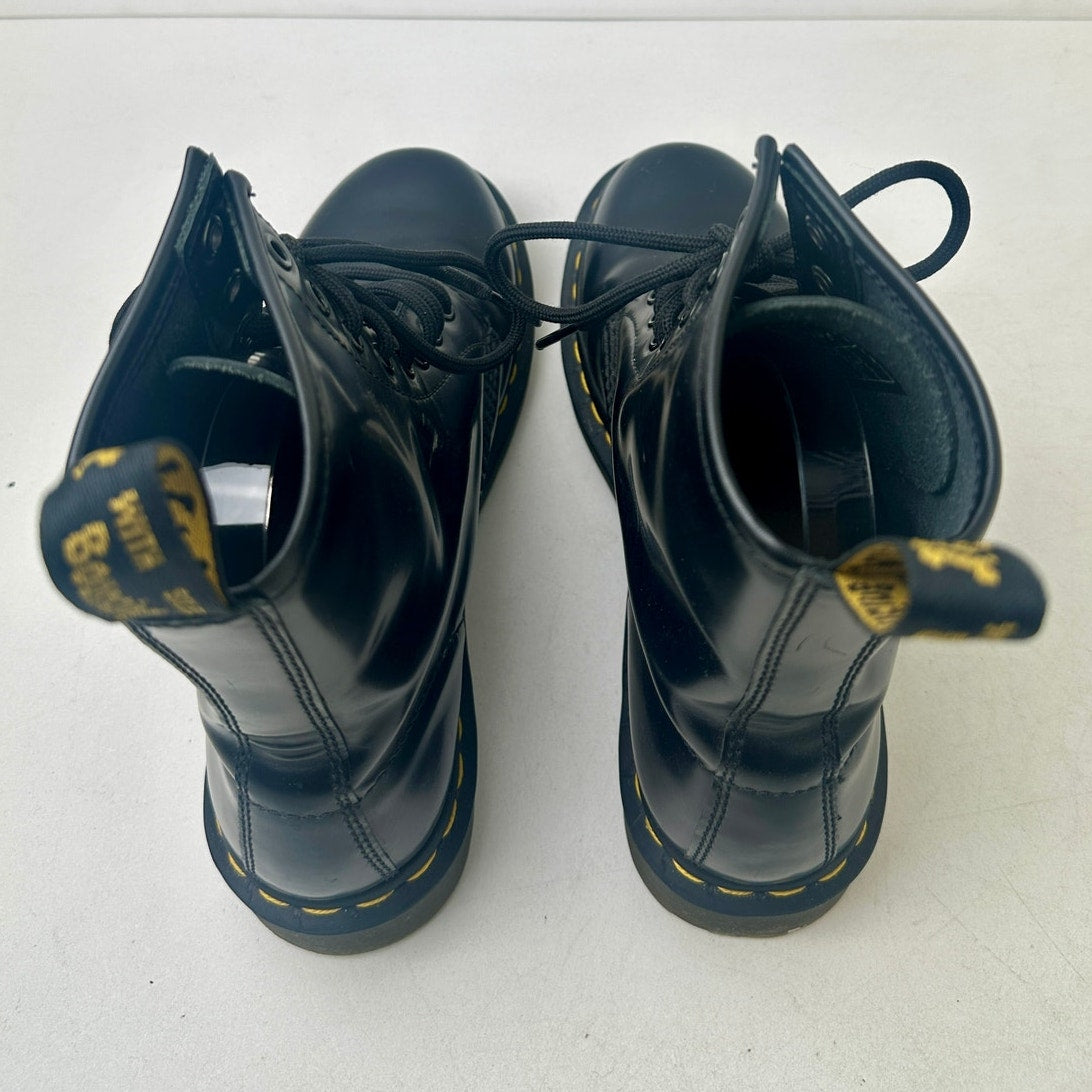 Dr. Martens 1460 Smooth Black Leather Combat Boots Women's Sz 8