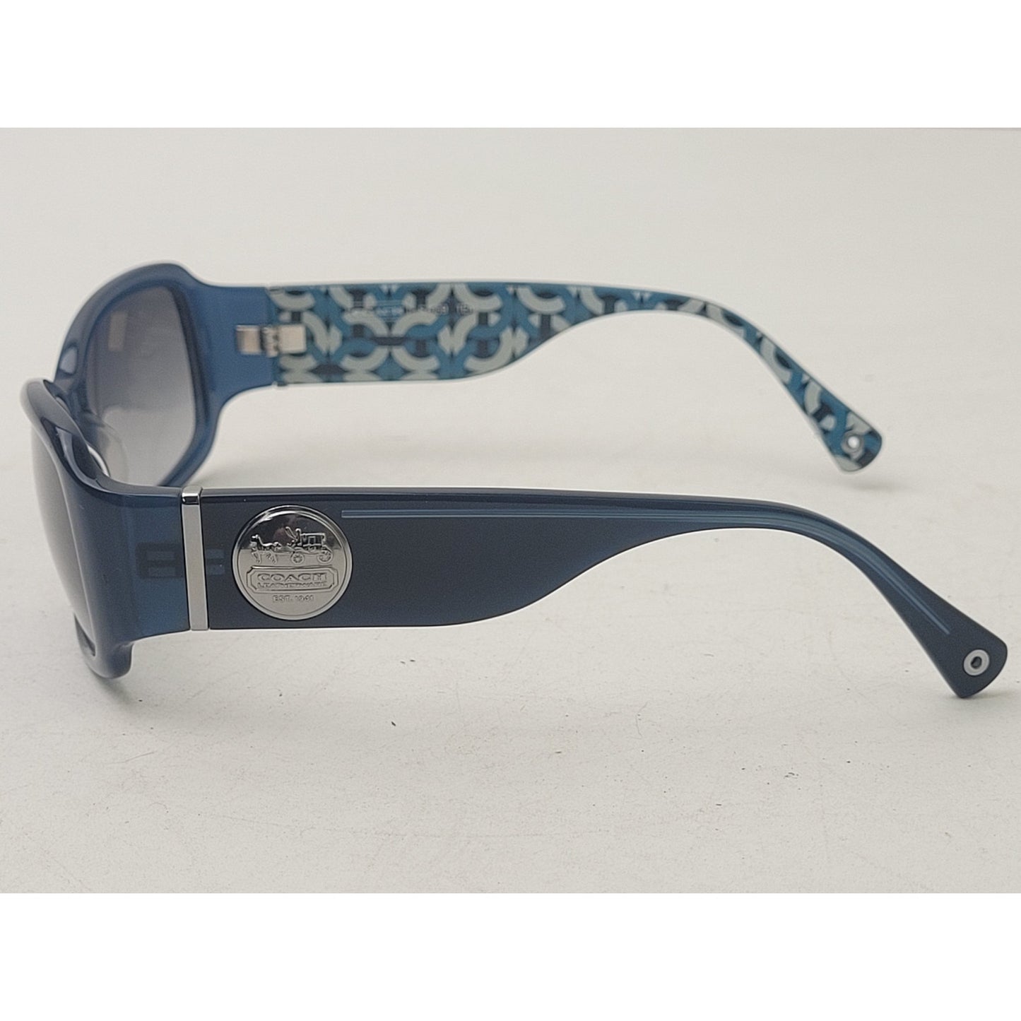 Y2K Coach S2009 Blue Logo Sunglasses w Case EUC