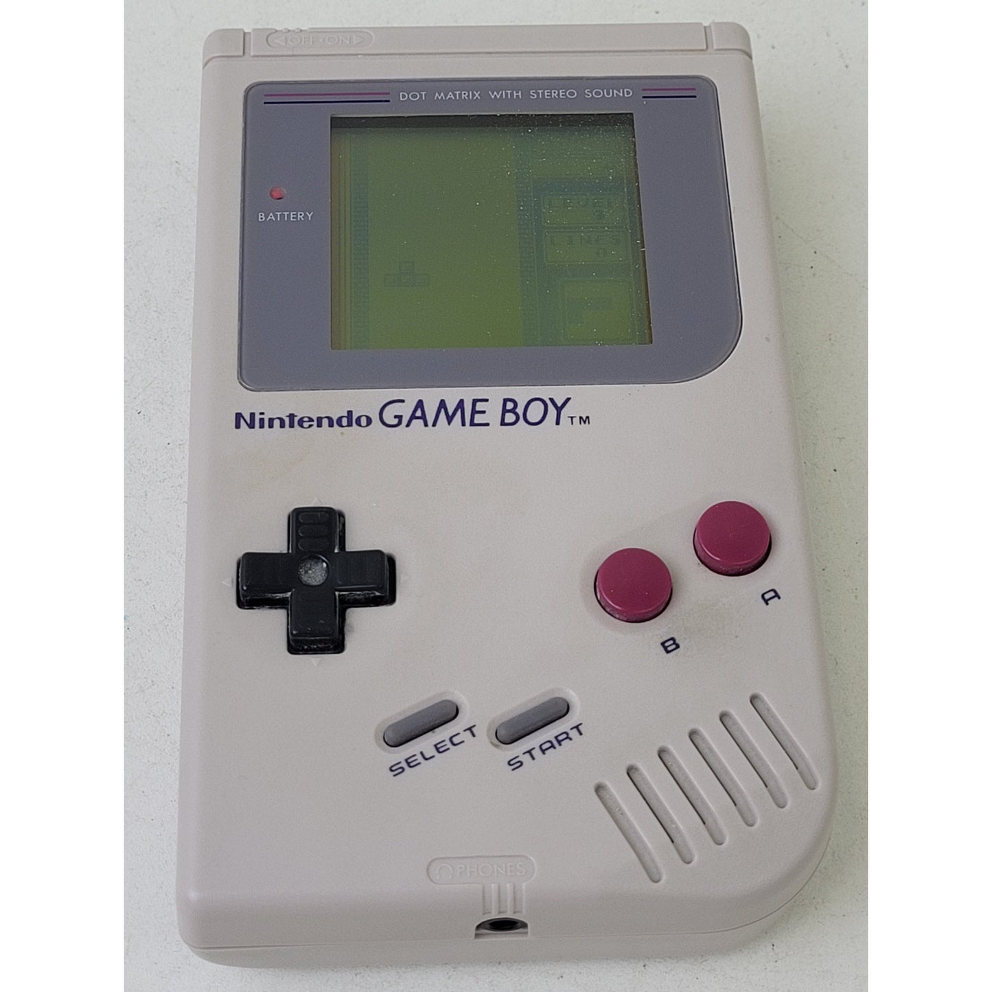 Vintage 1989 Game Boy DMG-01 w Tentris Game Cartridge | Tested & Working