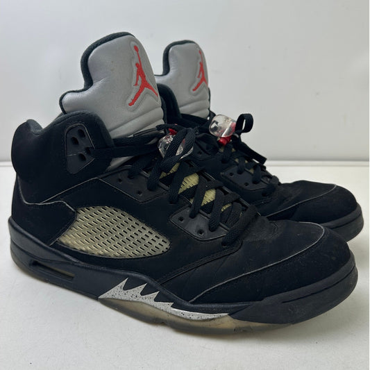 Air Jordan 5 Retro OG Black Metallic 2016 Sneakers Men's Sz 13
