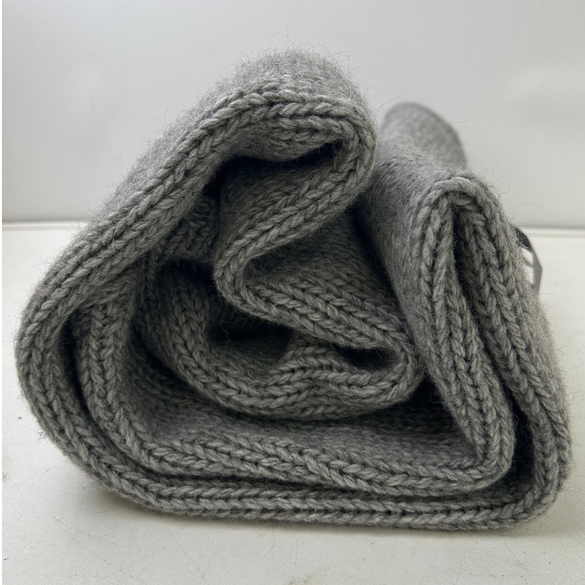 Restoration Hardware Italian Wool & Alpaca Gray Throw Blanket NWT