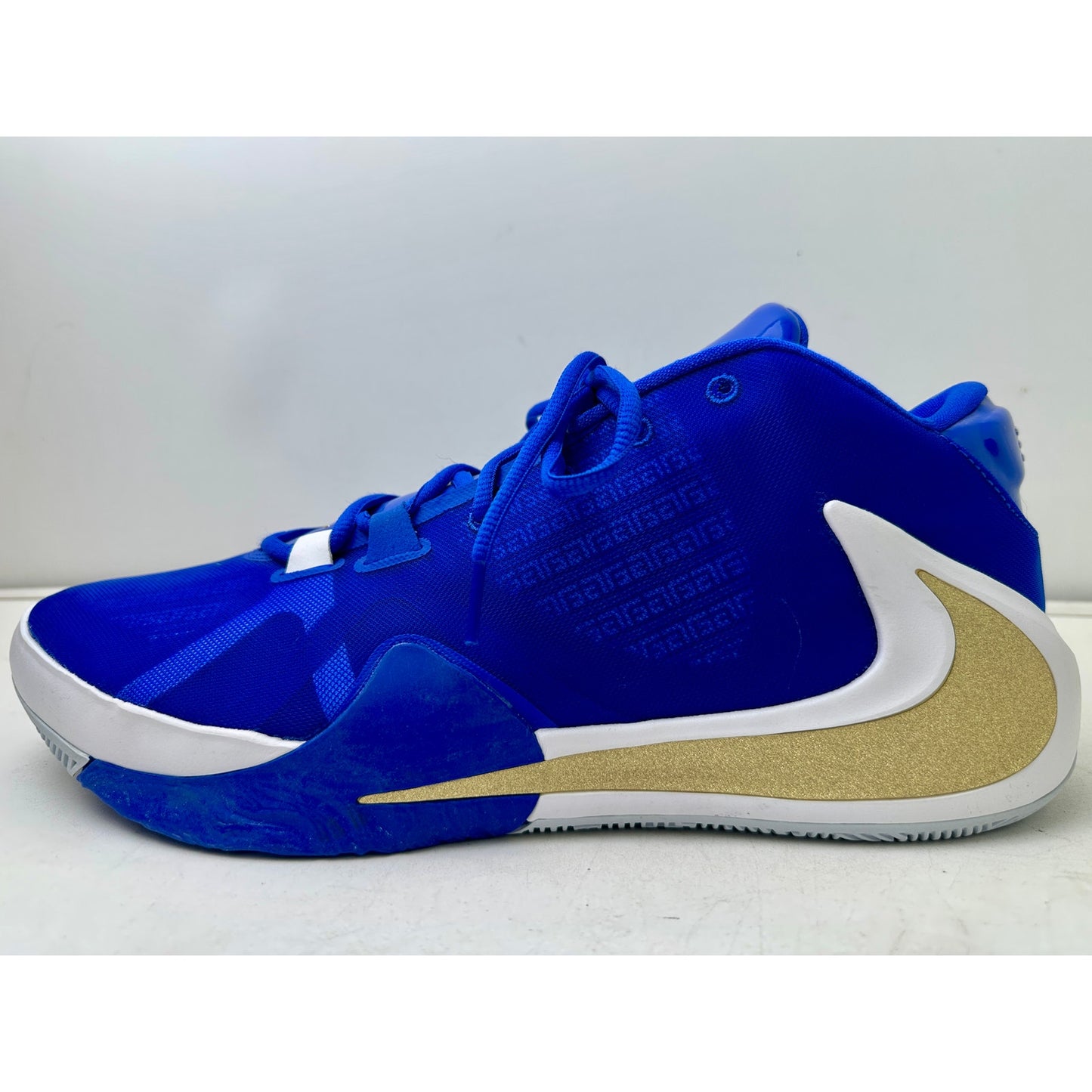 NEW Nike Zoom Freak 1 "Greece" Blue/Gold Sneakers Men's Sz 14