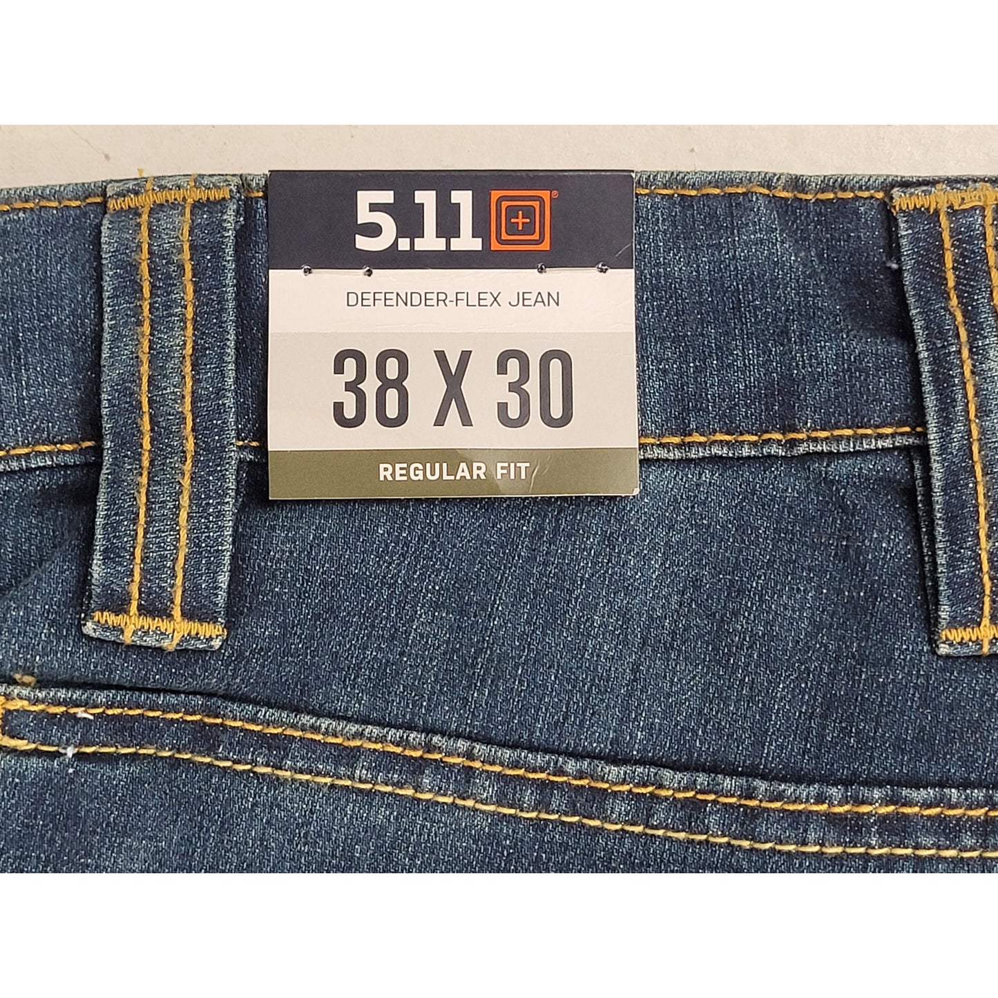 5.11 Tactical Defender Flex Regular Fit Jean Medium Wash Men's Sz 38 x 30 NWT