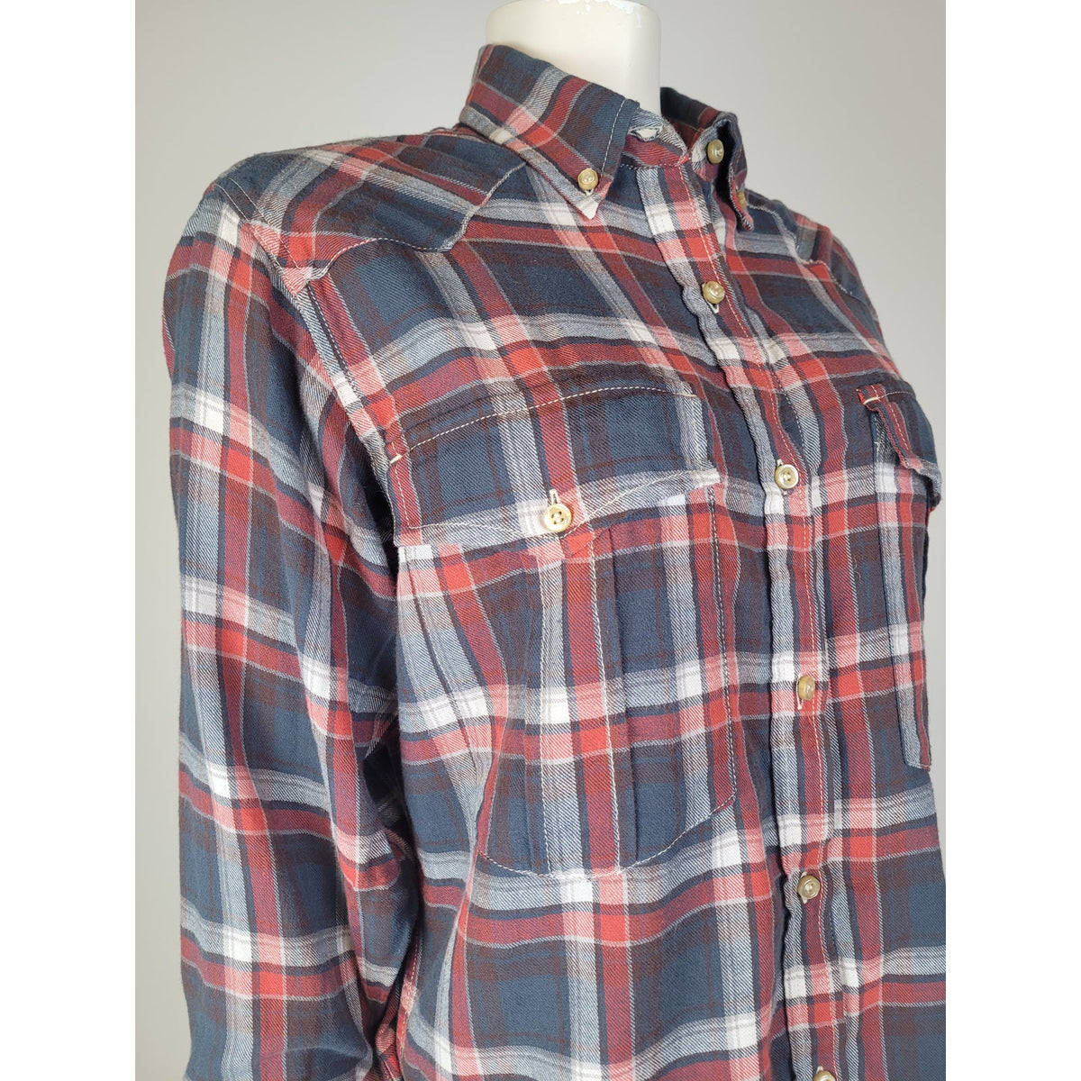 Isabel Marant Etoile Plaid Long Flannel Shirt Women's Sz 36 (US 4)