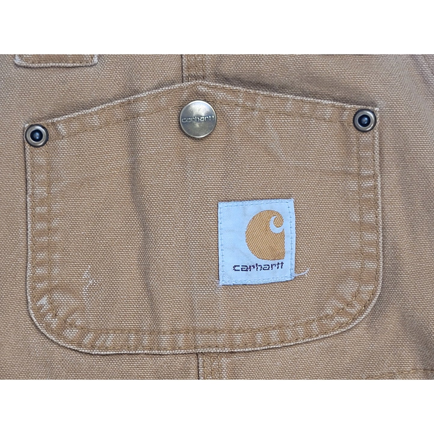 Carhartt Youth Washed Duck Bib Overalls Boys' Sz 5