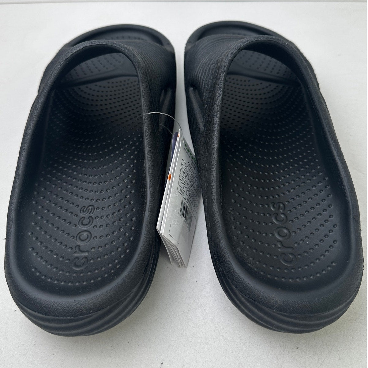 Crocs Black Unisex Mellow Recovery Slide Sandals NWT Men's 10 / Women's 12