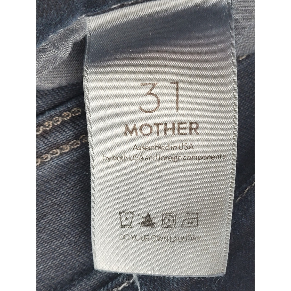 MOTHER The Stunner Zip Two Step Fray High Rise Skinny Jeans Women's Sz 31