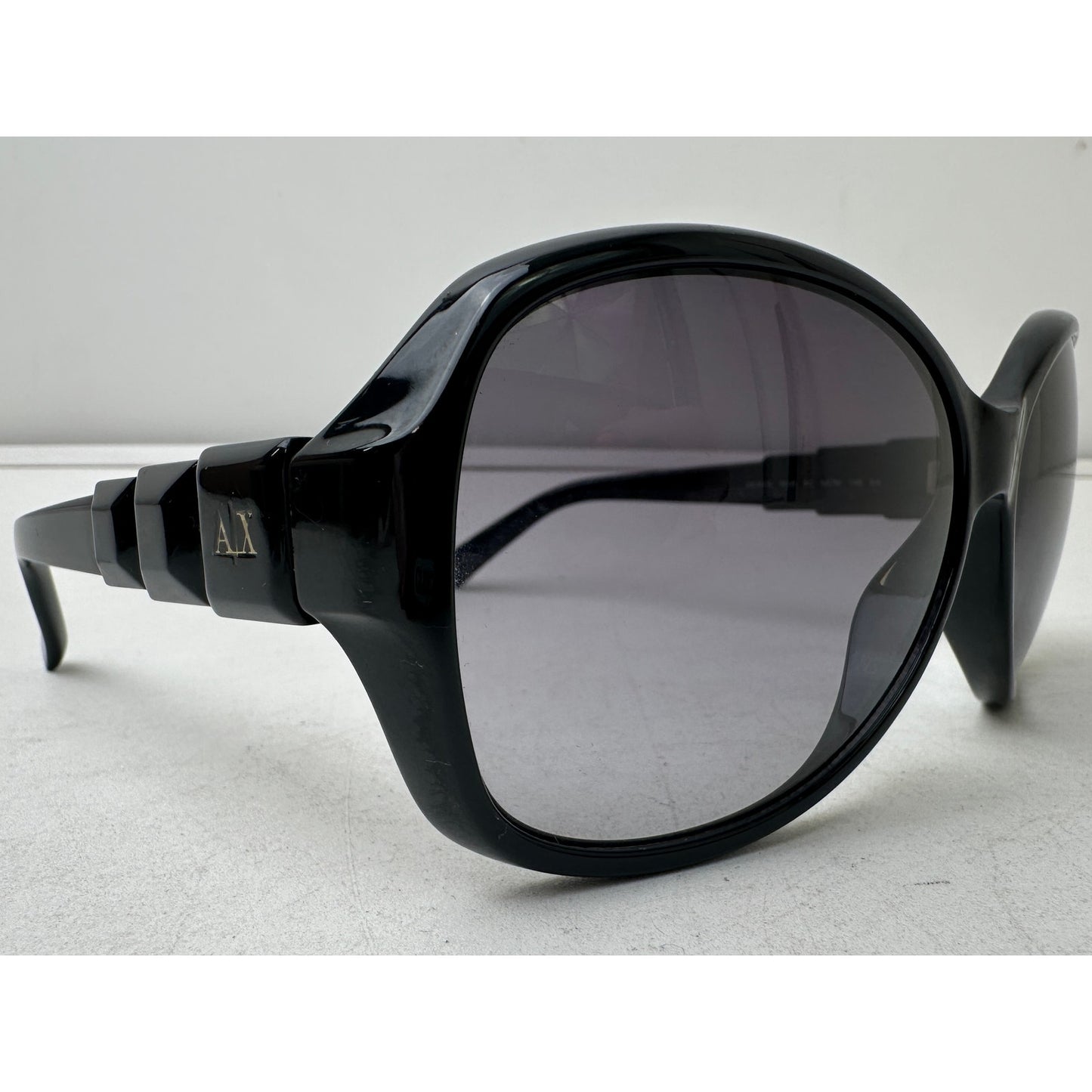 Armani Exchange AX161/S OD28 9C Black Oversized Women's Sunglasses