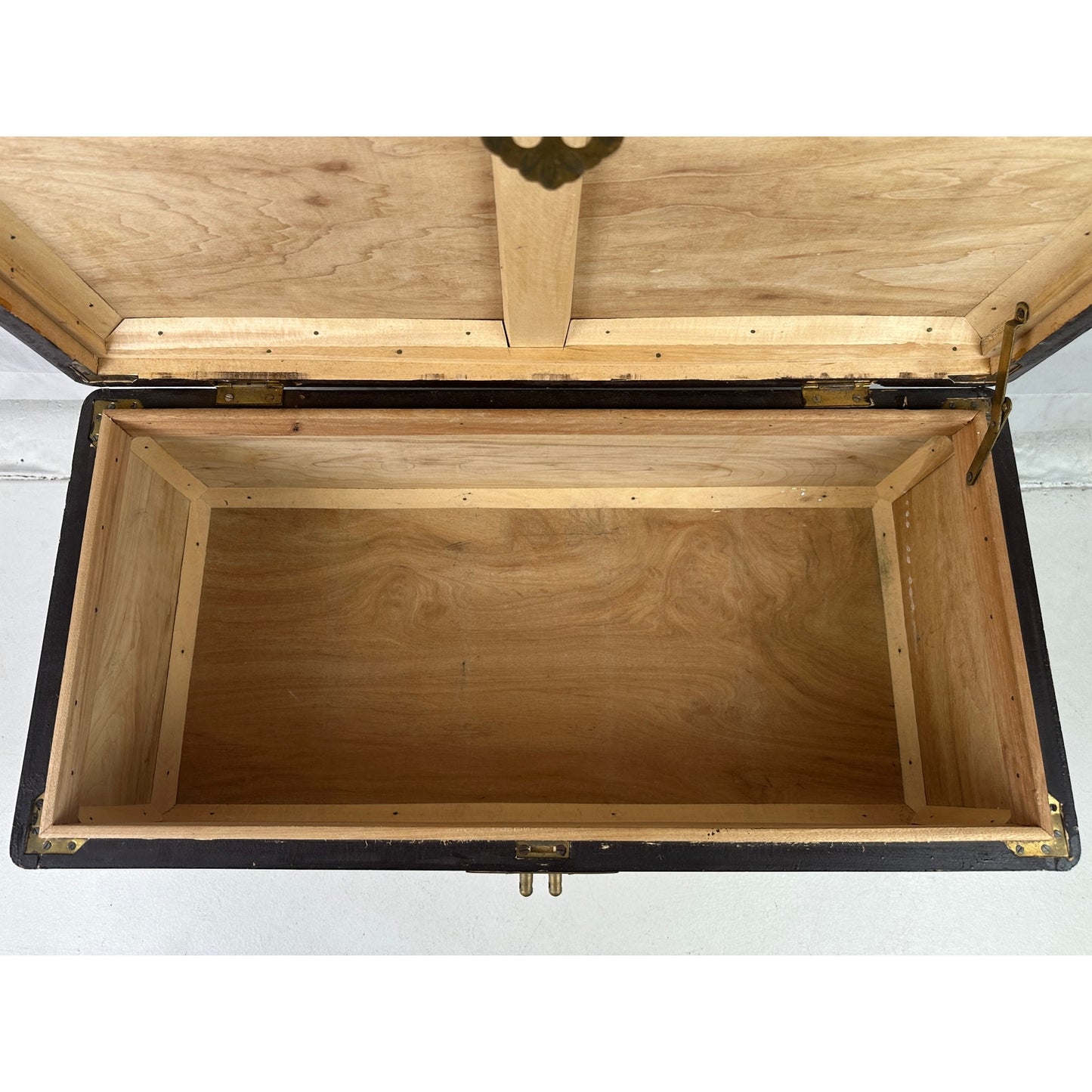 Vintage Hand-Carved Asian Wood Storage Chest