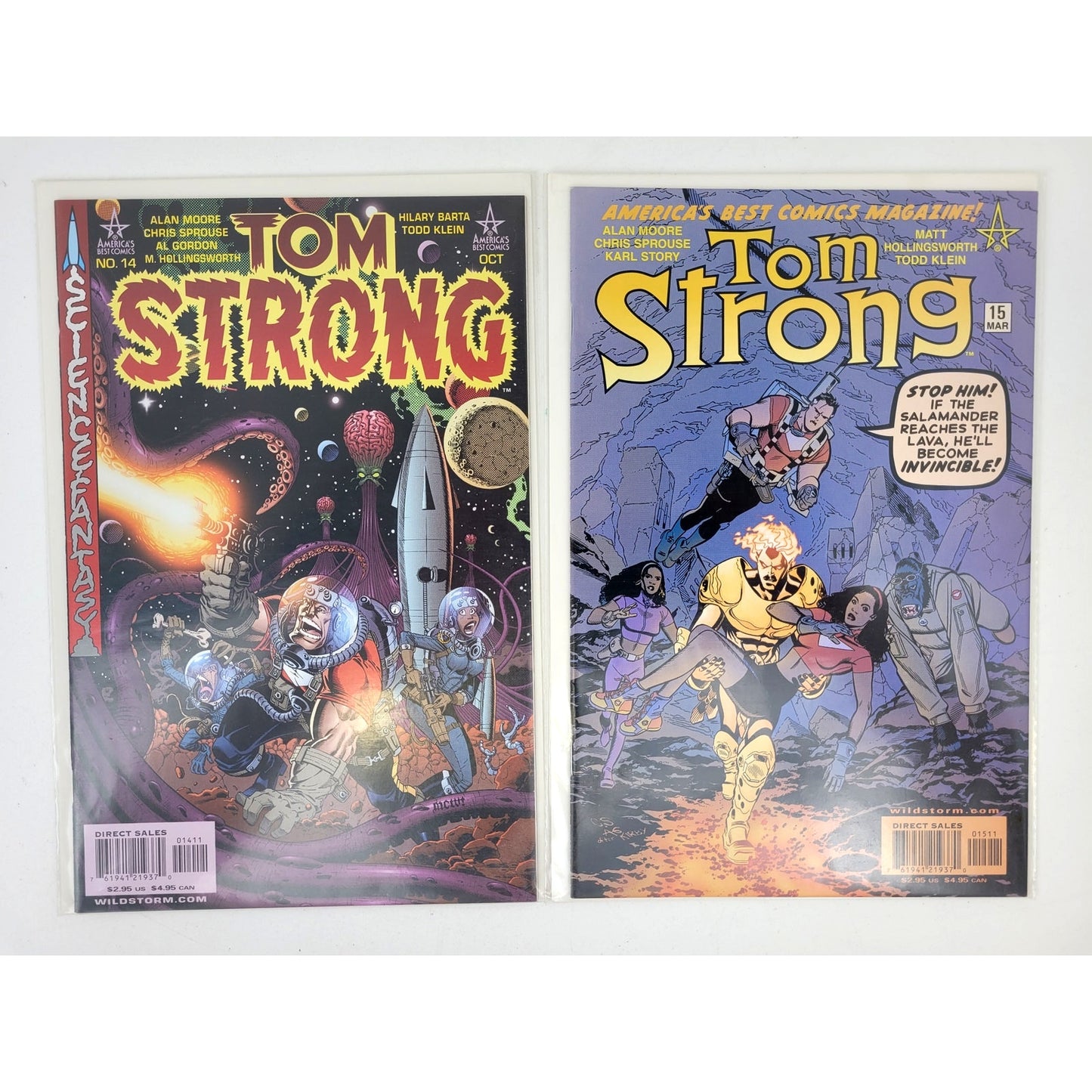 VTG Tom Strong Comic Books #1-36 Complete Set - Autographed by Sprouse & Adams