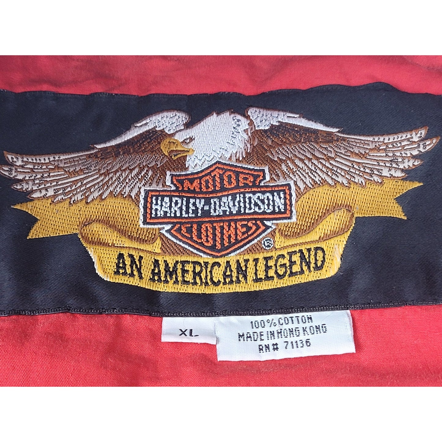 VTG 80s/90s Harley Davidson Harley Davidson Blue Bomber Jacket Men's Sz L/XL