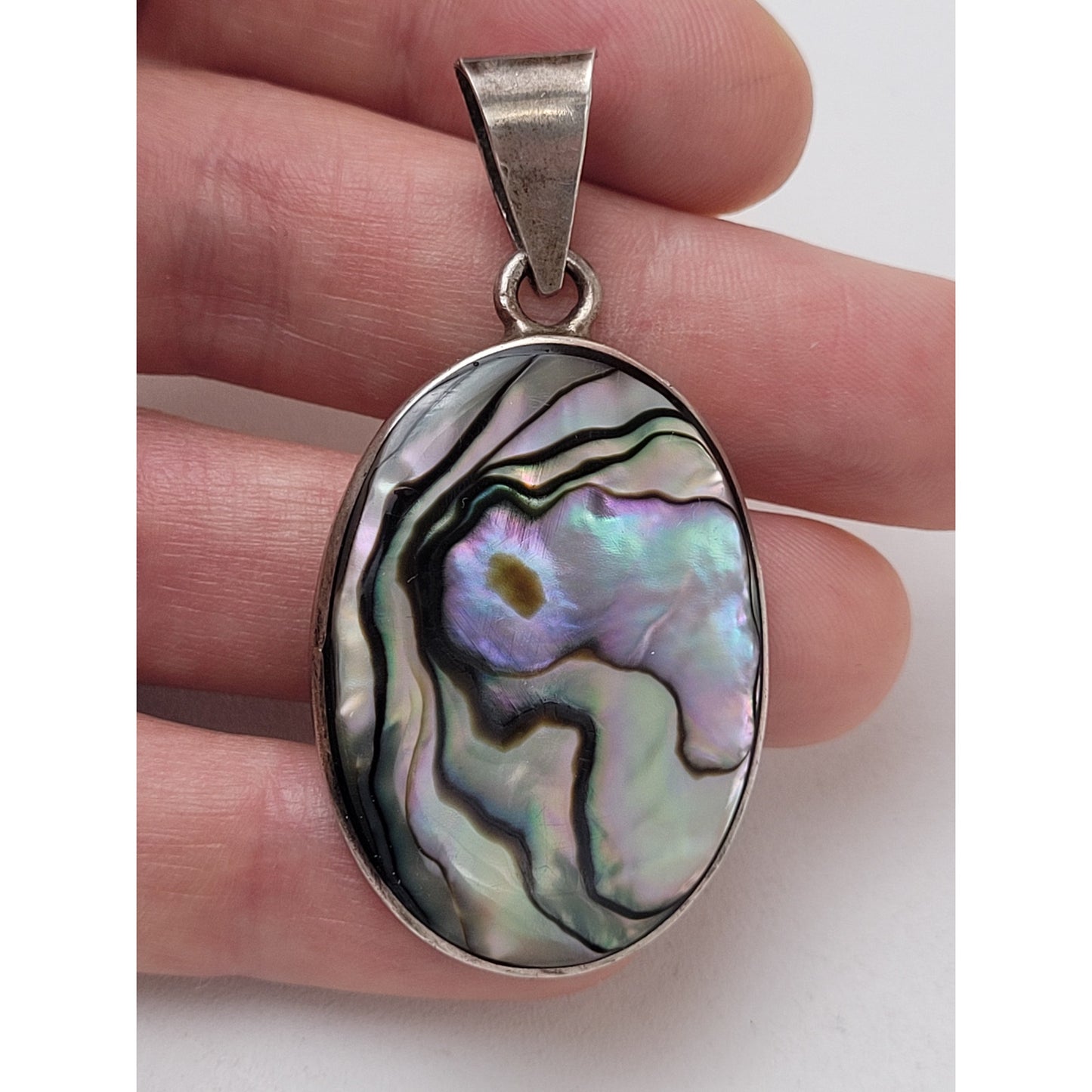 Sterling Silver Semi-precious Stones Pendant Lot of Three 47.6g