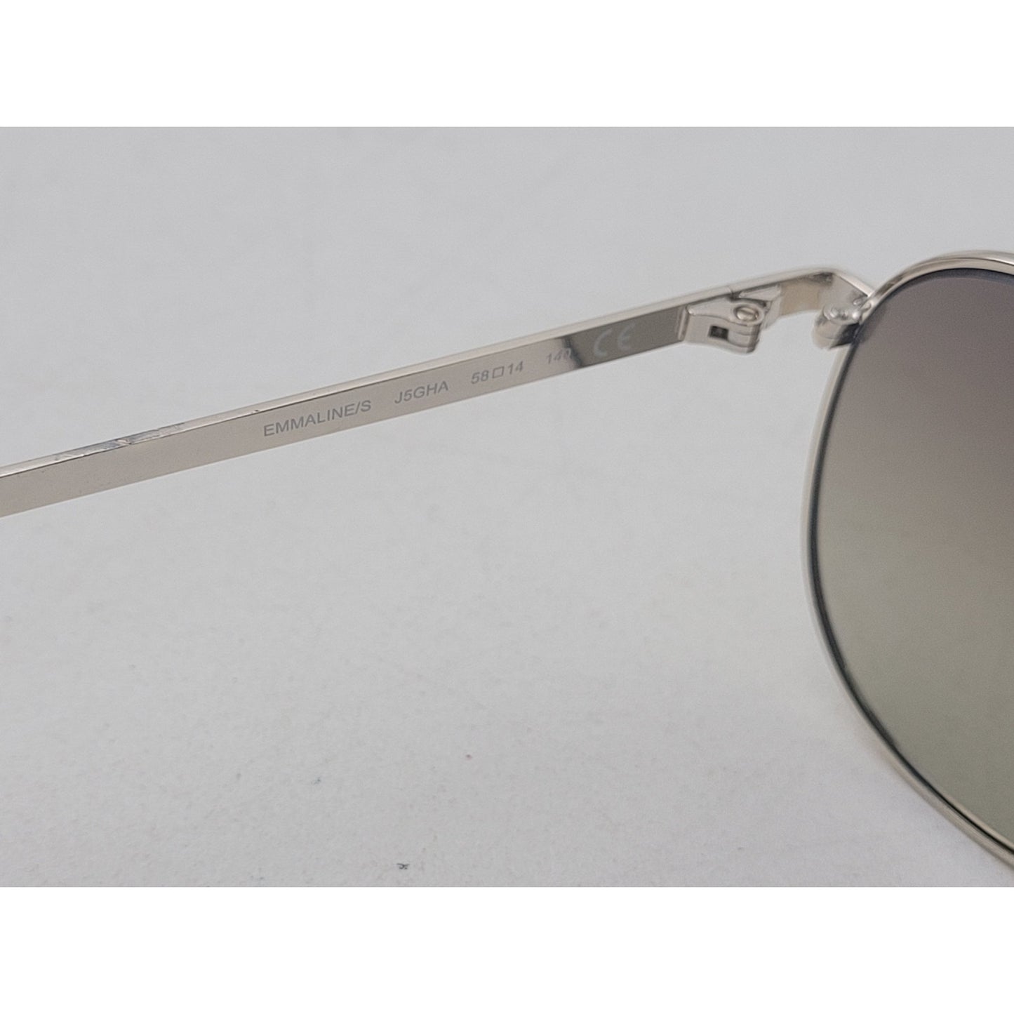 Kate Spade Emmaline Silver Metal Aviator Sunglasses EUC