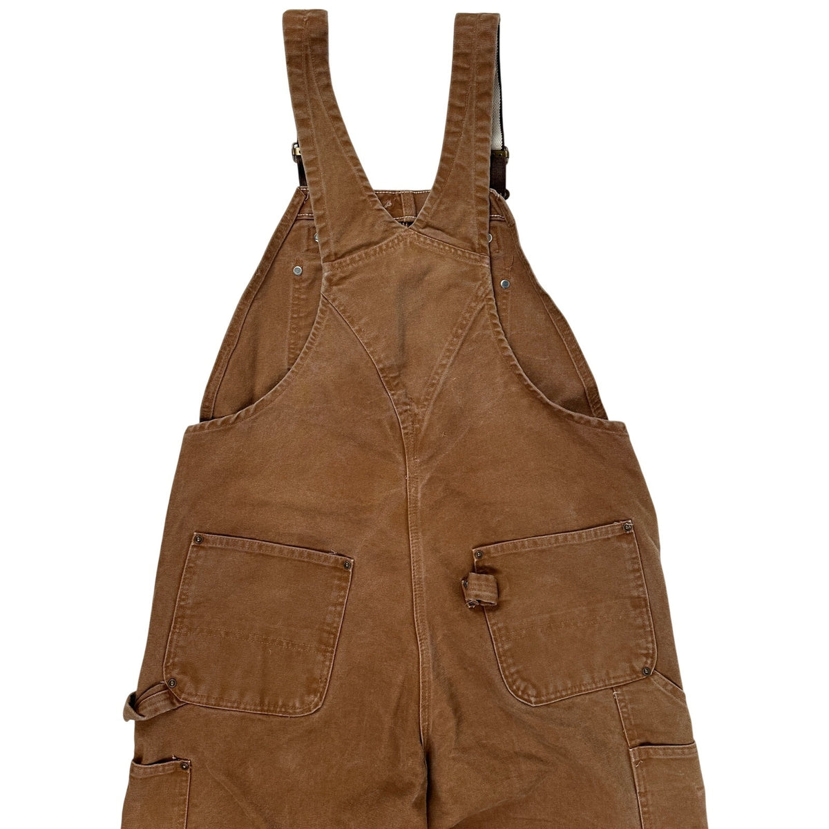 Vintage Carhartt R06 BRN Double Knee Bib Overalls Men's Sz 38 x 32