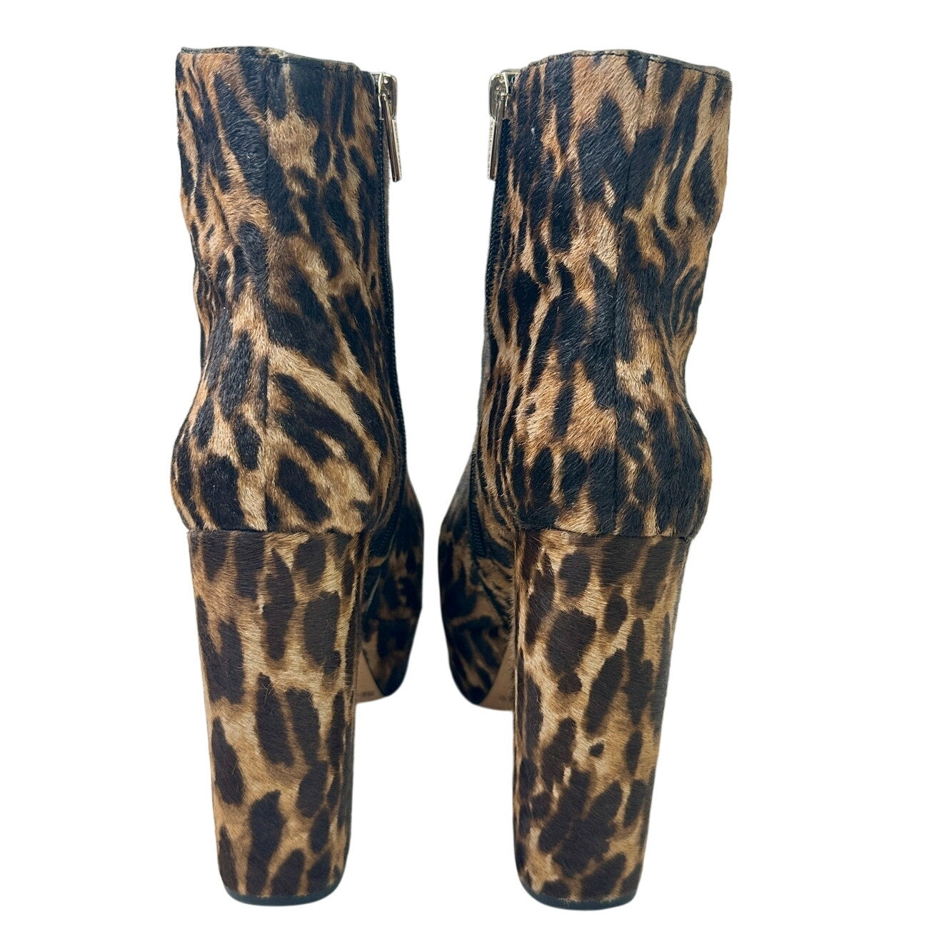 Vince Camuto Leslie Leopard Print Platform Ankle Boots Women's Sz 9.5
