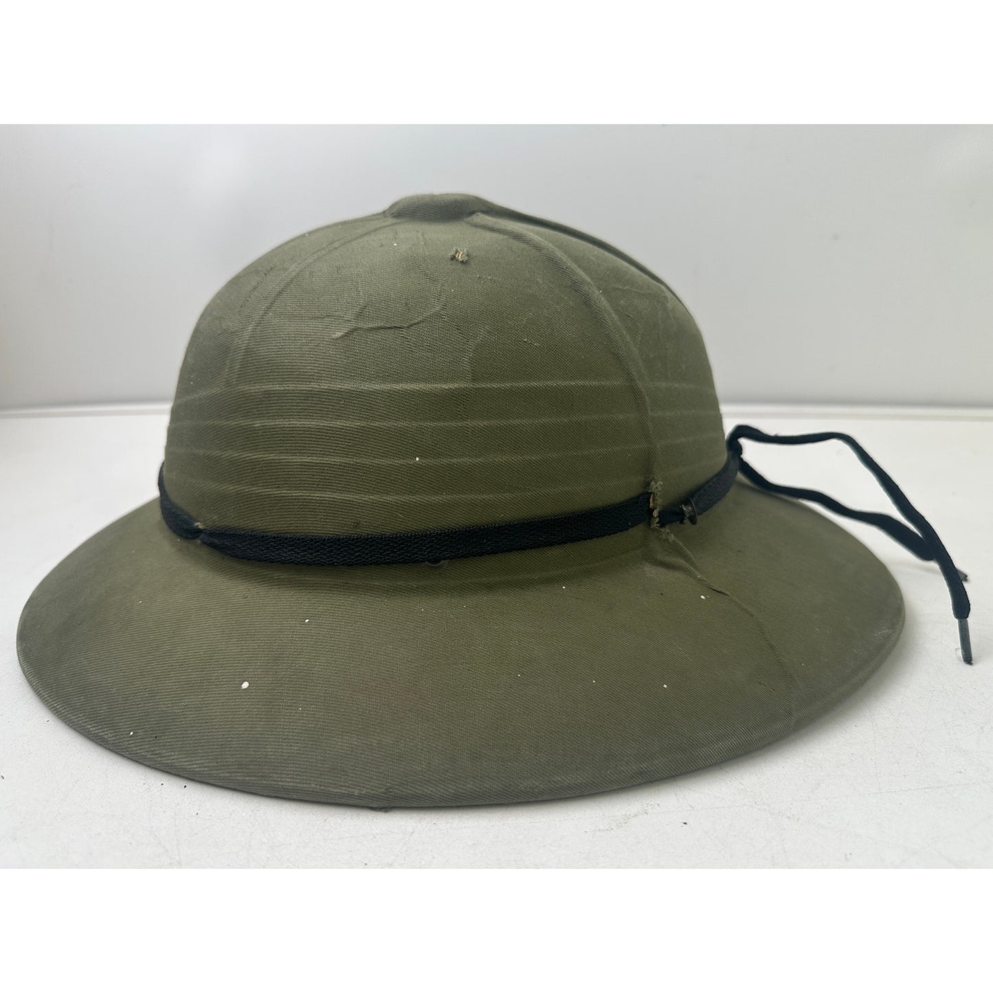 WWII Era Vintage Hawley Tropper Green Pith Helmet