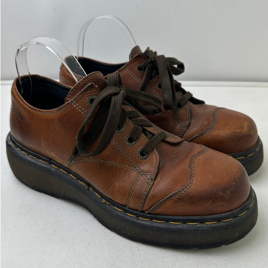 Vintage Dr. Martens 8651 Brown Leather Chunky Platform Oxfords Men's Sz 9