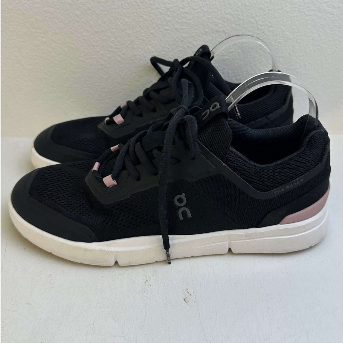 On Cloud The Roger Spin Black Zephyr Sneakers Women's Sz 9.5