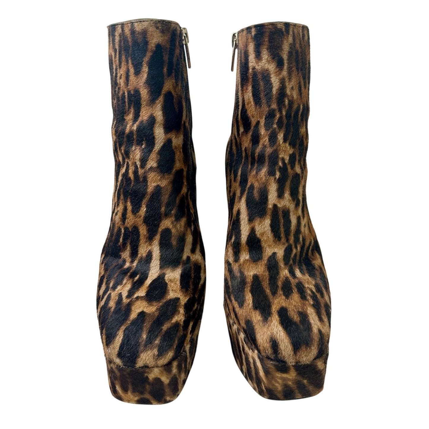 Vince Camuto Leslie Leopard Print Platform Ankle Boots Women's Sz 9.5