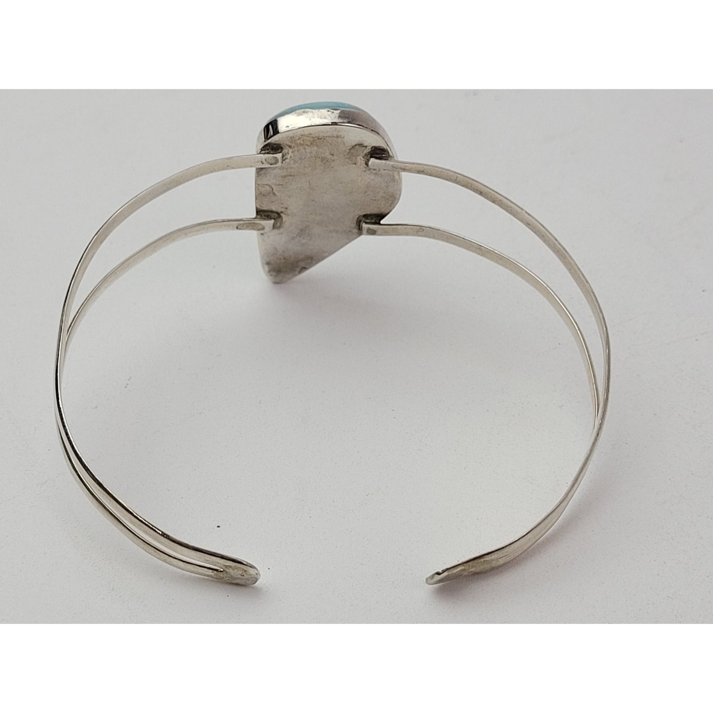 Sterling Silver 925 Larimar Upper Arm Cuff Bracelet & Earrings Set