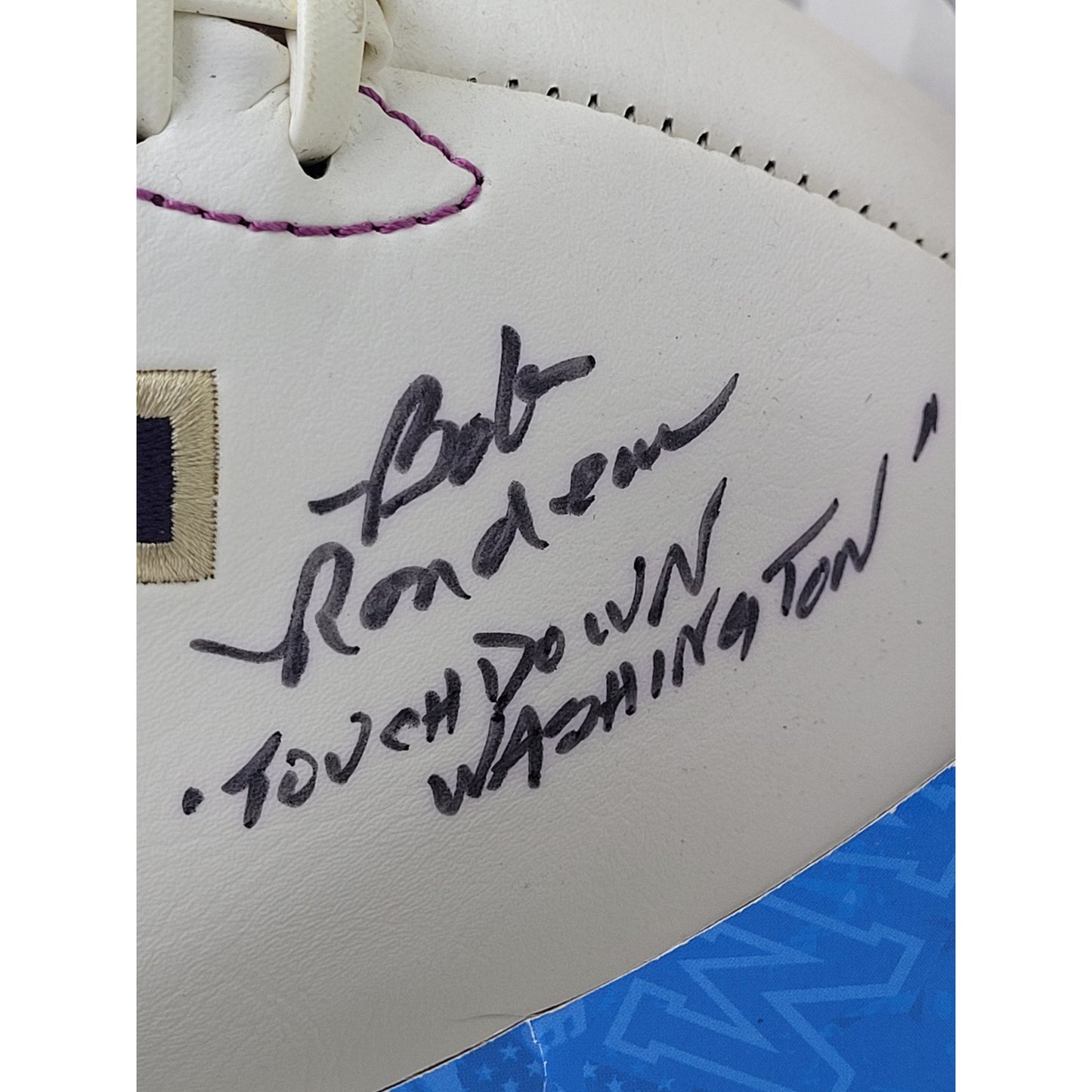 Huskies Football Signed by Jimmy Lake & Bob Rondeau | Unused in Box