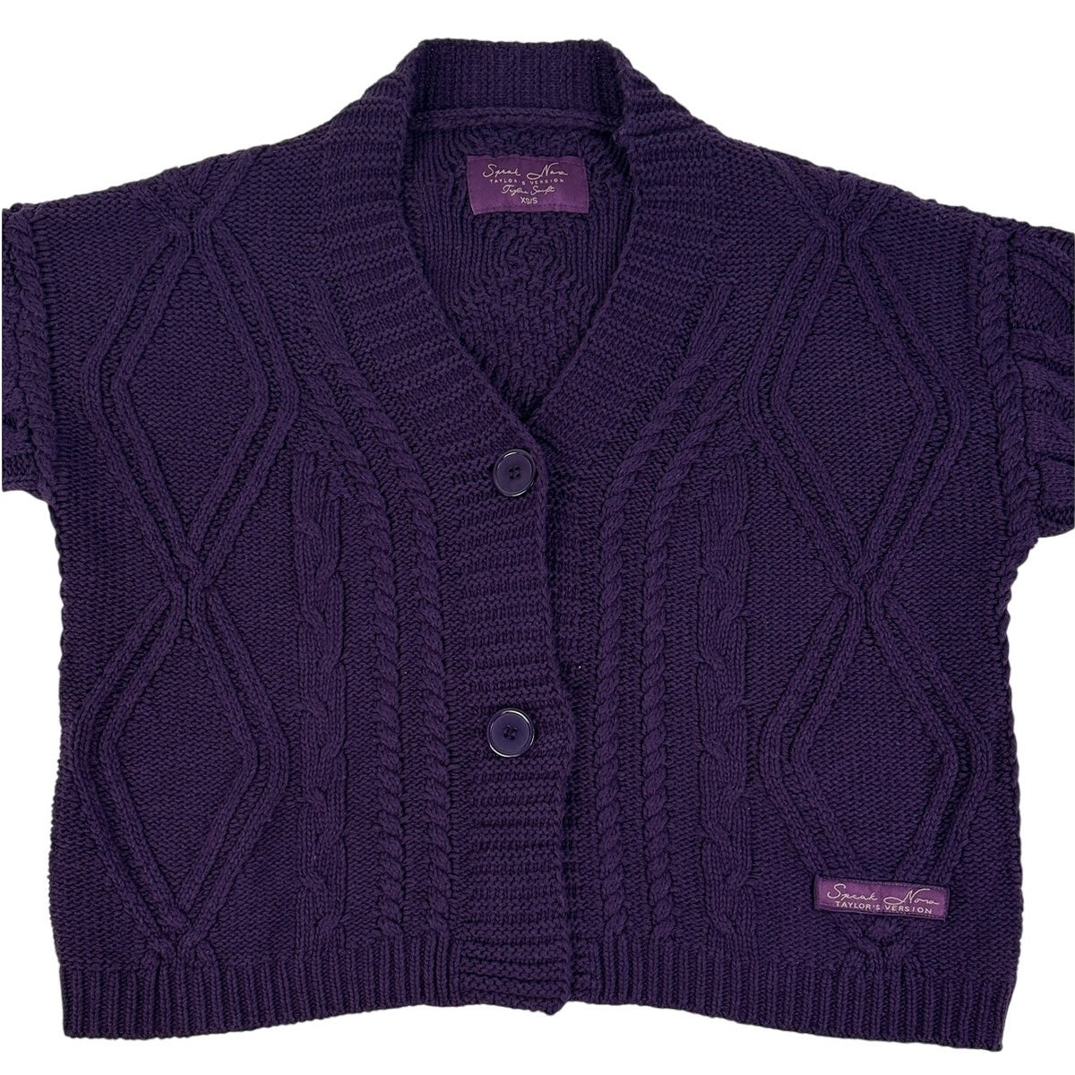 Official Taylor Swift Speak Now Taylor's Version Purple Cardigan Women's Sz XS/S
