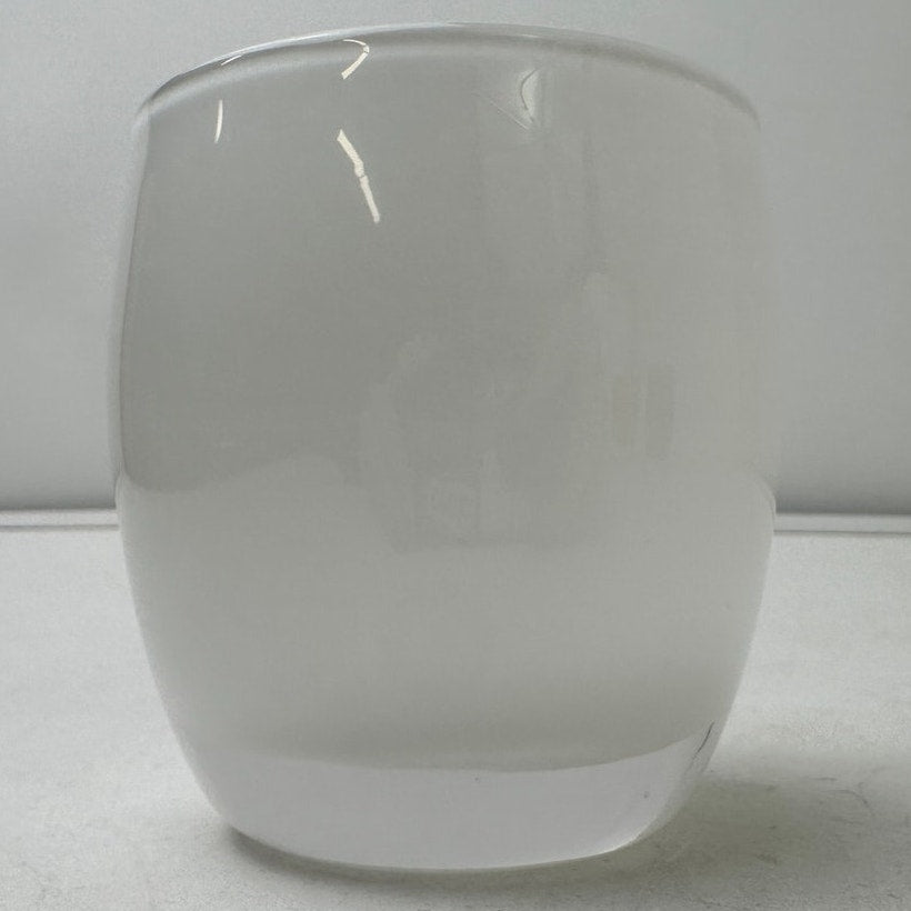 glassybaby Opaque White Hand-Blown Glass Votive Candle Holder