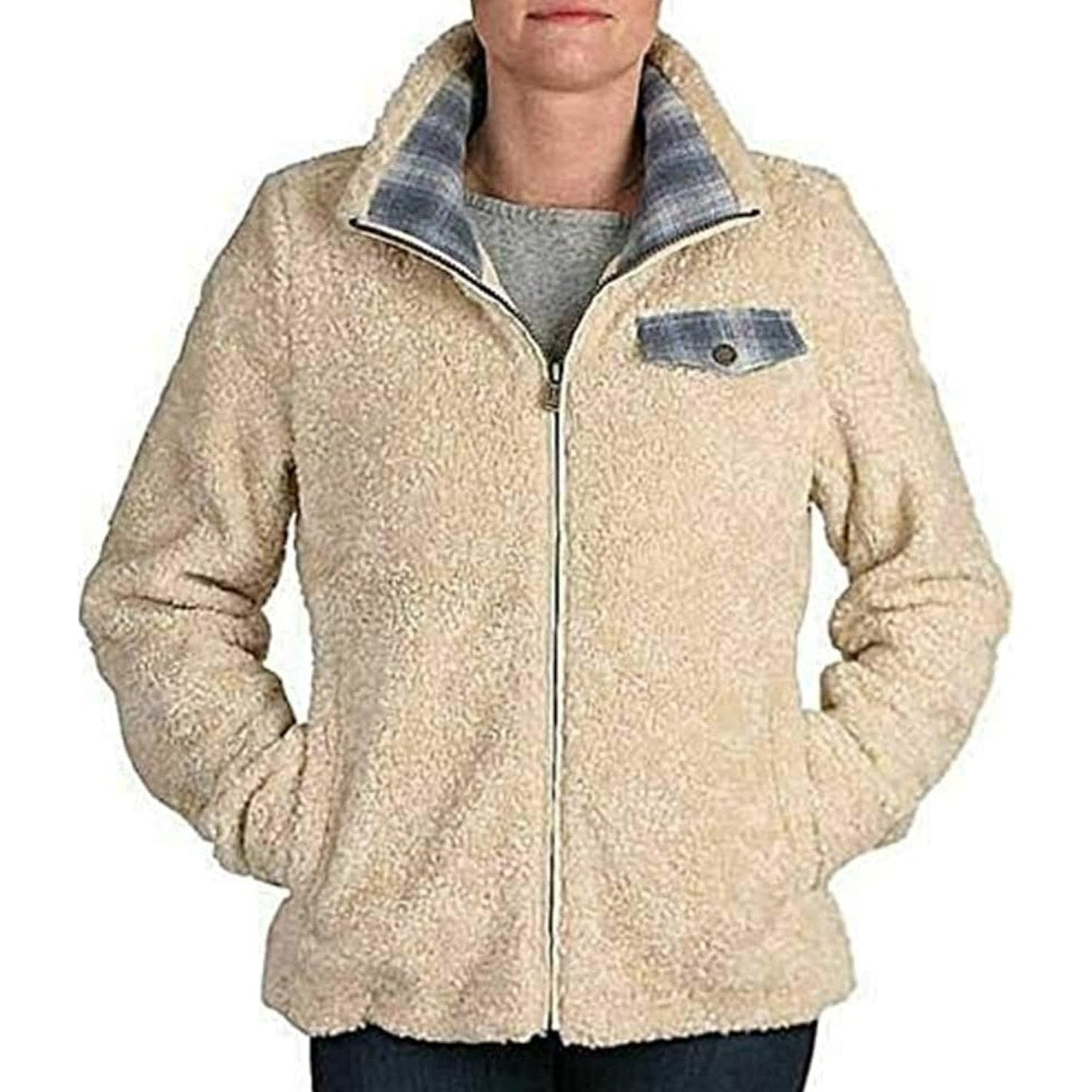 Pendleton Fuzzy Fleece Zip-up Women's Sz L