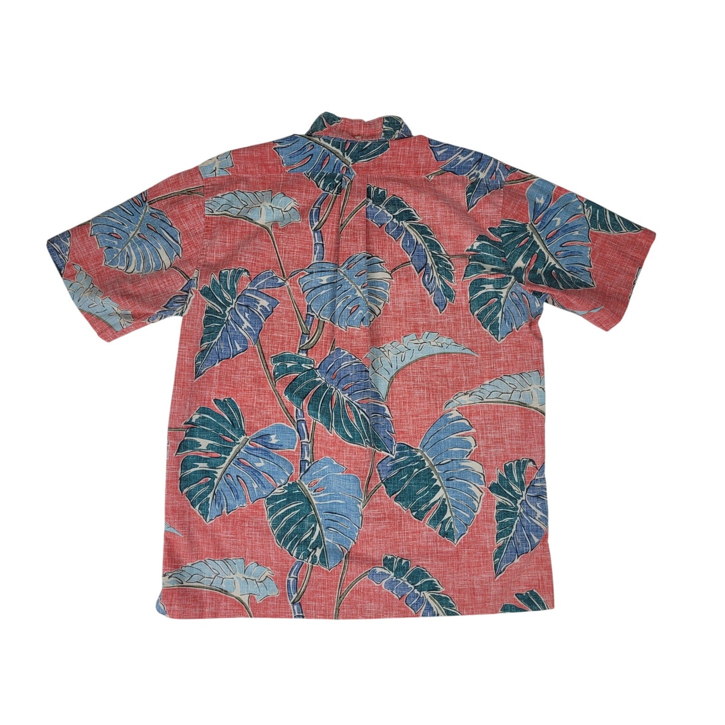 Vintage Reyn Spooner Reverse Print Large Leaf Hawaiian Shirt Men's Sz L