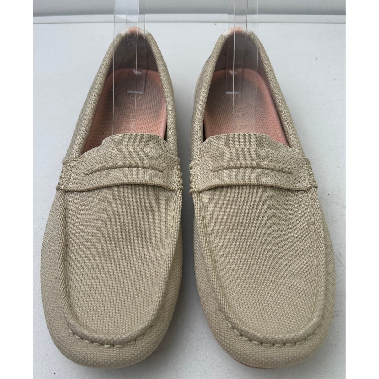 Rothy's The Driver Beige Knit Slip-On Loafers Women's Sz 10.5