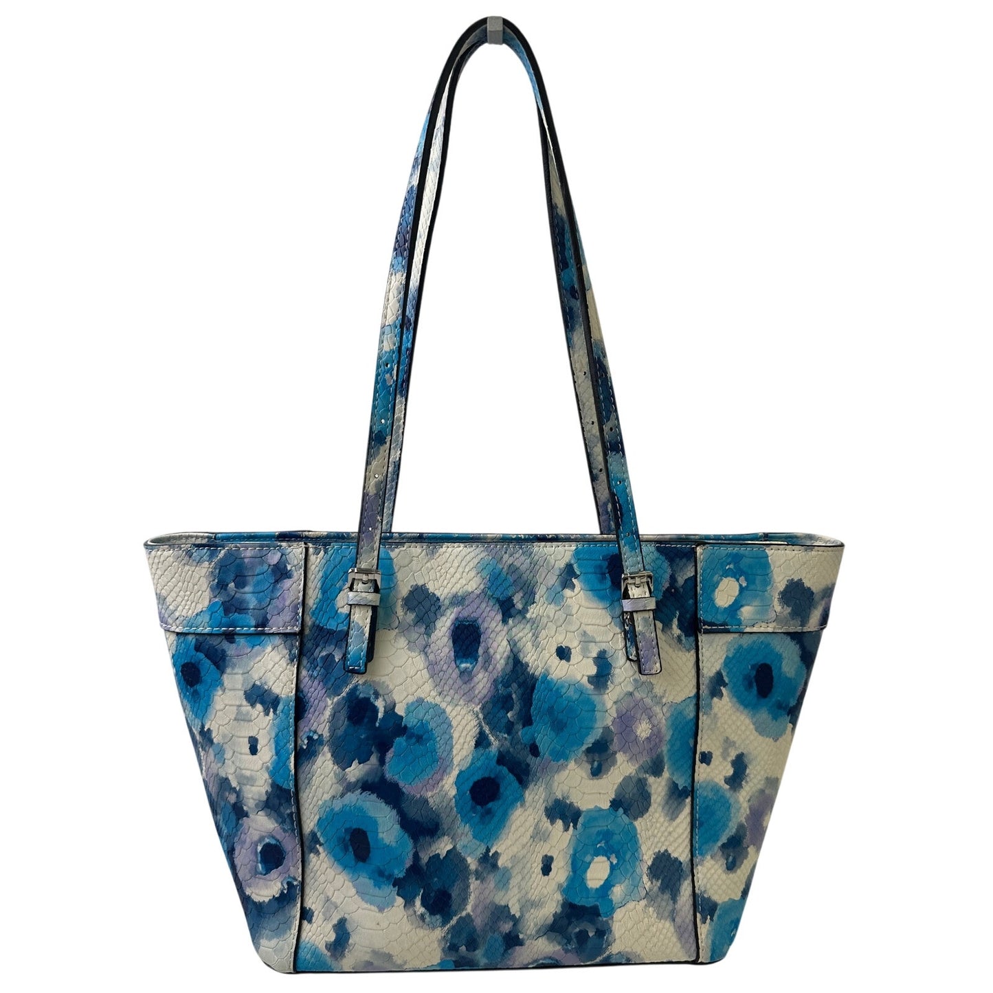 Guess Delaney Floral Snake-Embossed Classic Tote Bag