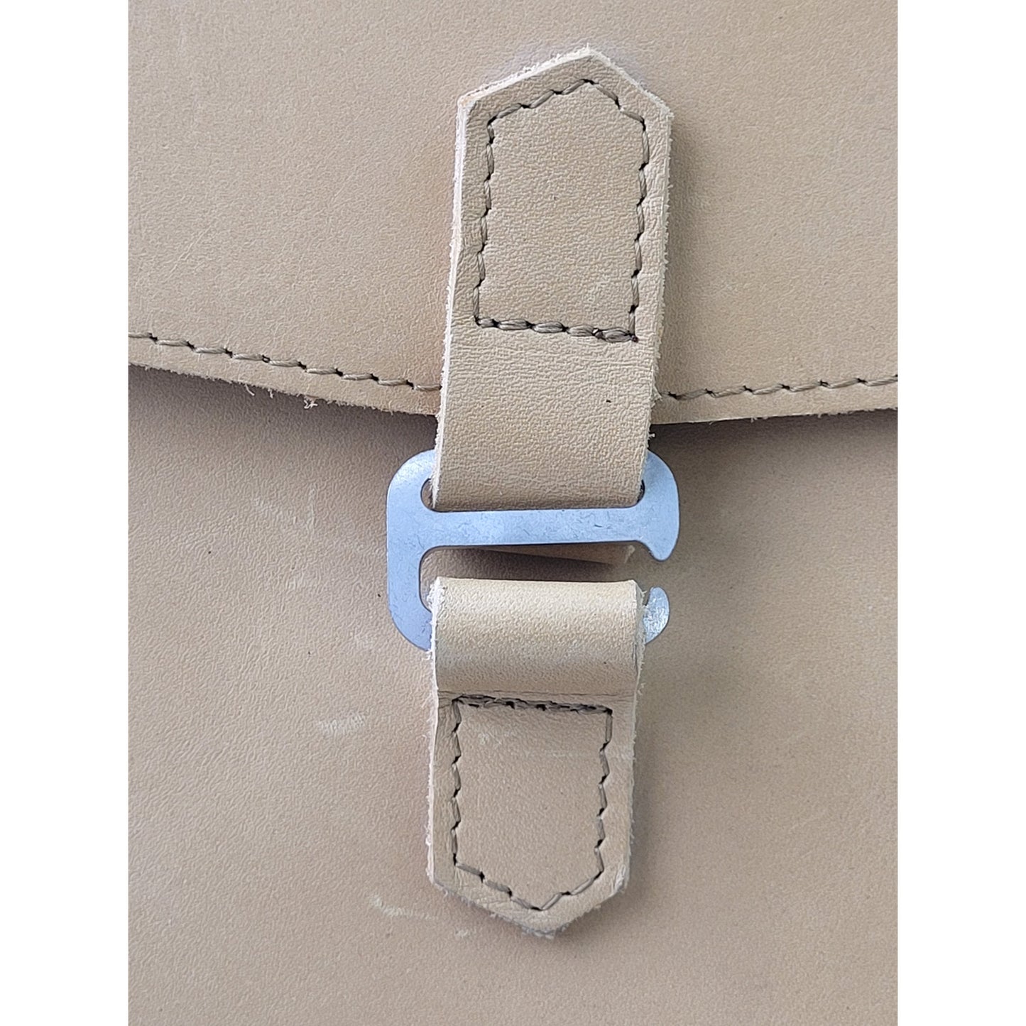 Vintage Rustico Leather Briefcase Messenger Bag Light Brown Made in USA