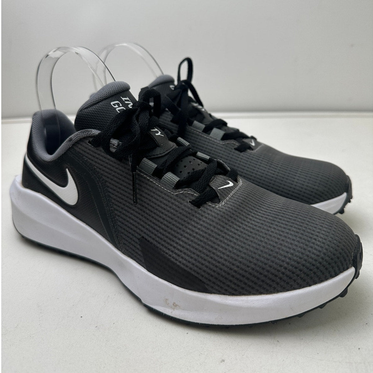 Nike Infinity G NN Black Smoke Grey Spikeless Golf Shoes Men's Sz 7