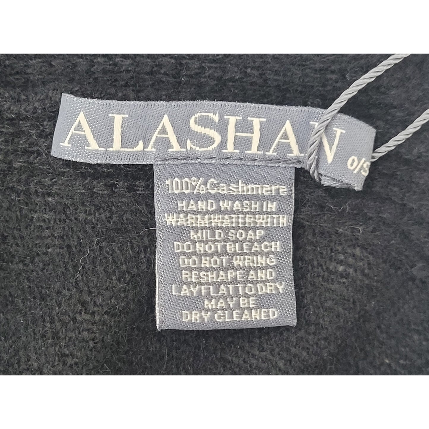 Alashan 100% Cashmere Draped Dress Topper Poncho in Black NWT