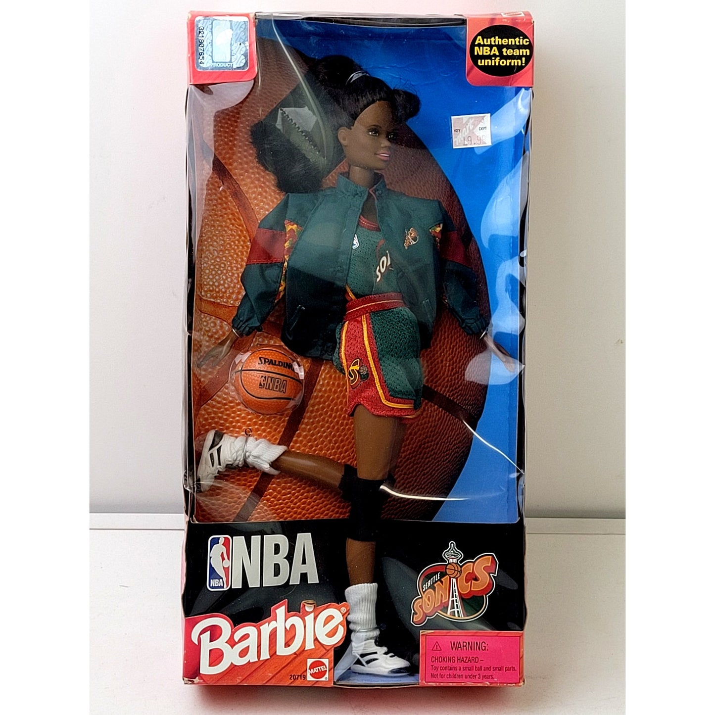 VTG 1998 Barbie NBA Seattle SuperSonics Basketball | Mattel #20719