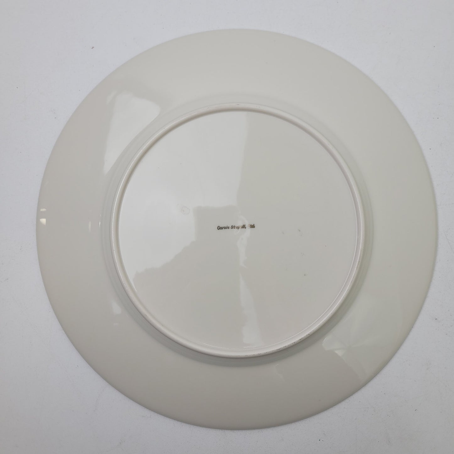 MCM Carole Stupell Silver Floral Design Dinner & Salad Plates 7 Each