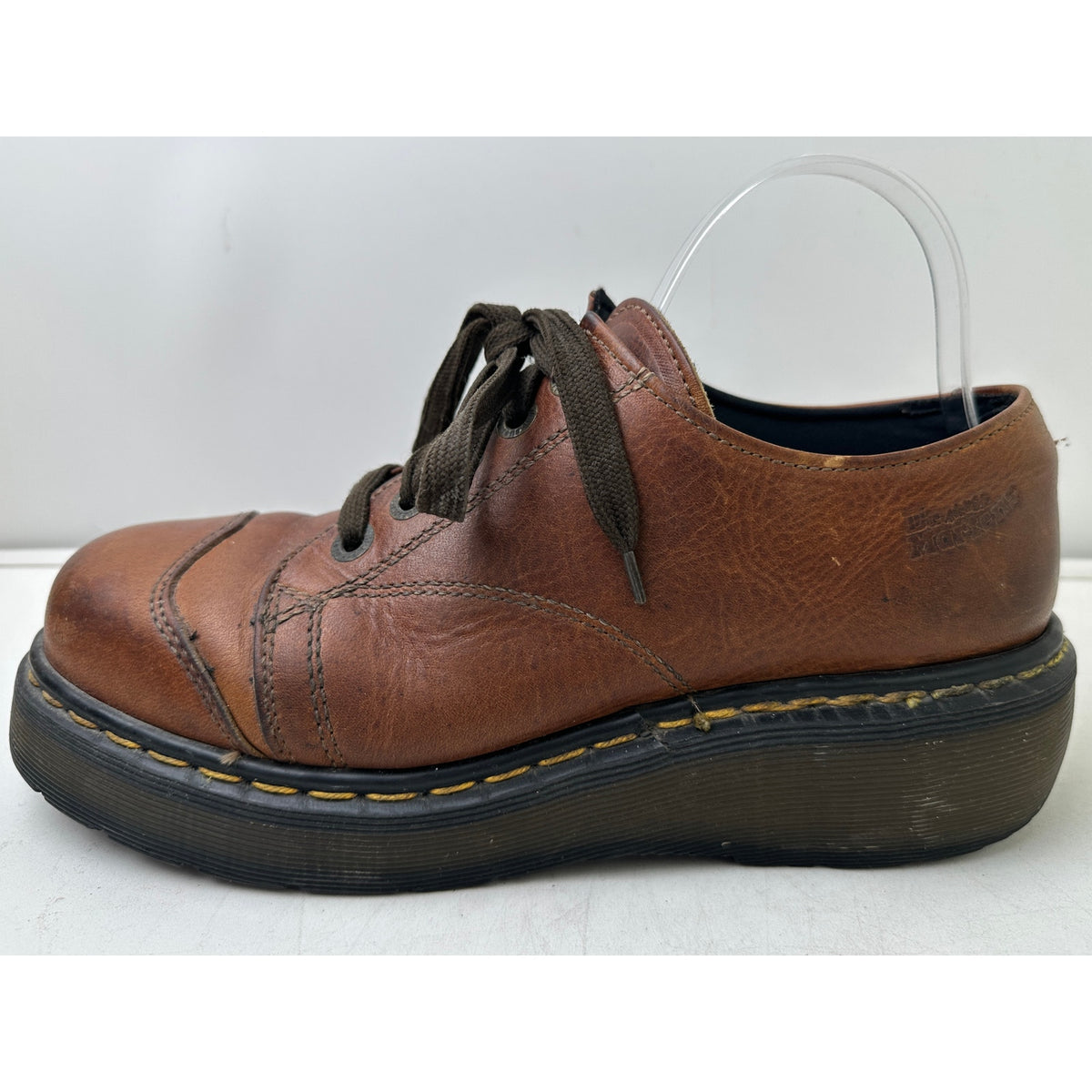 Vintage Dr. Martens 8651 Brown Leather Chunky Platform Oxfords Men's Sz 9