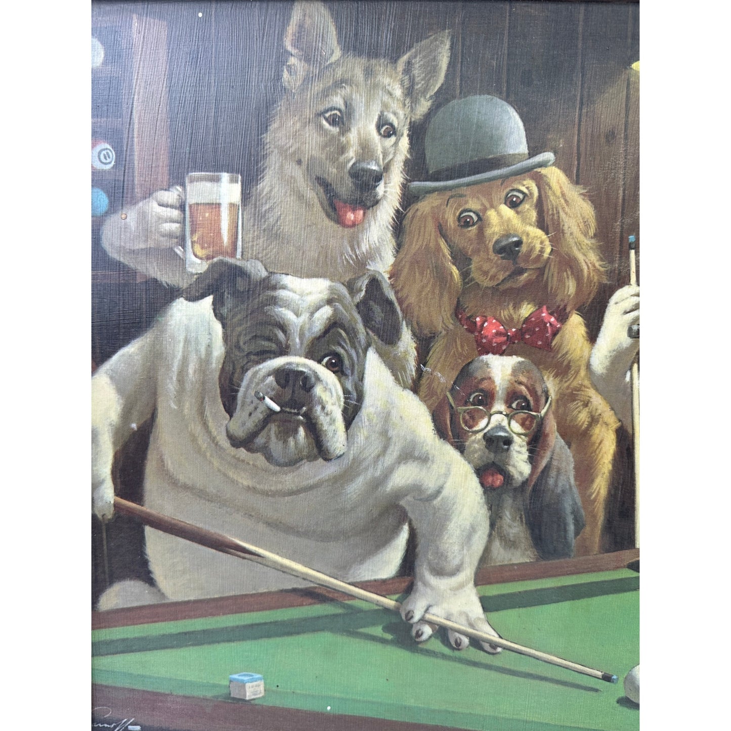Arthur Sarnoff "The Hustler" Vintage Framed Art Print