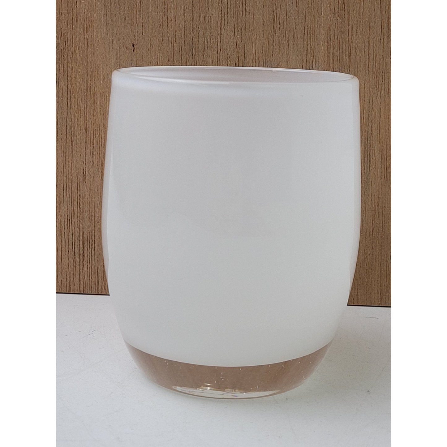 Glassybaby Handblown Glass Candle Holder Votive in White
