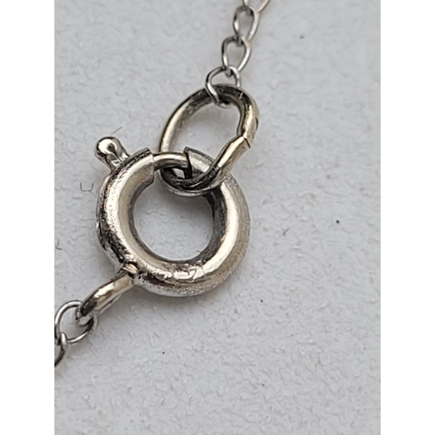 14K White Gold Pearl & Diamond Charm Pendant on 14K White Gold 16" Chain