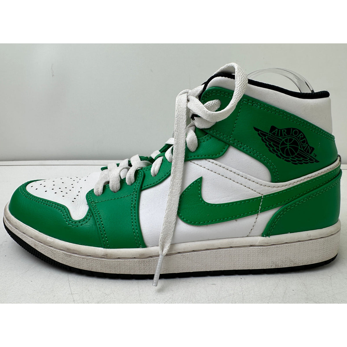 Nike Air Jordan 1 Mid Lucky Green Sneakers Men's Sz 9
