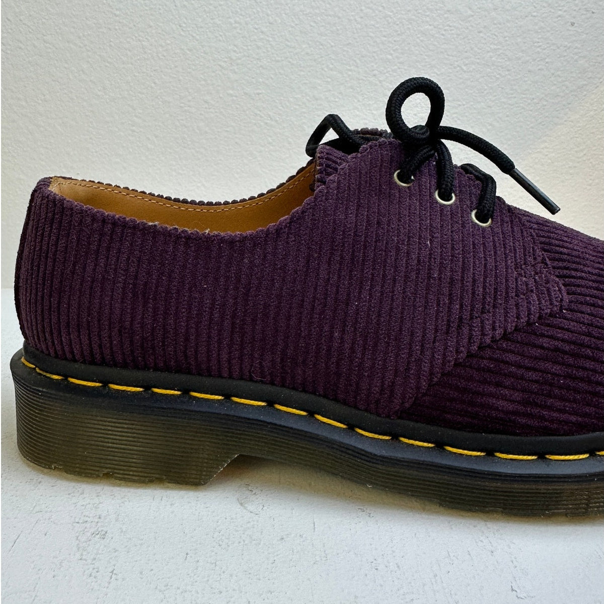 Dr. Martens 1461 Oxblood Corduroy 3-Eye Shoes Men's Sz 8