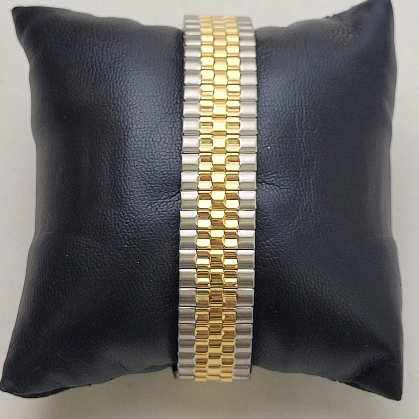 Citizen Quartz Stainless Steel Watch Stretch Band Silver & Gold 1102-S056039
