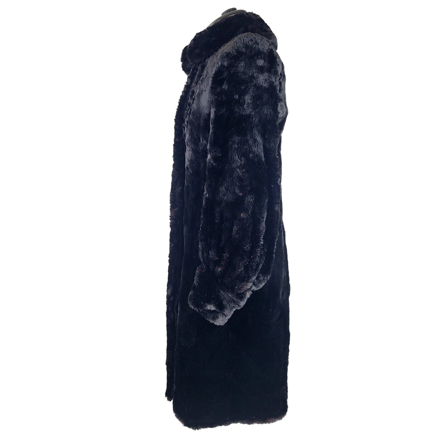 1920s-30s TA Chapman Co. Black Fur Coat Women's Sz XS EUC